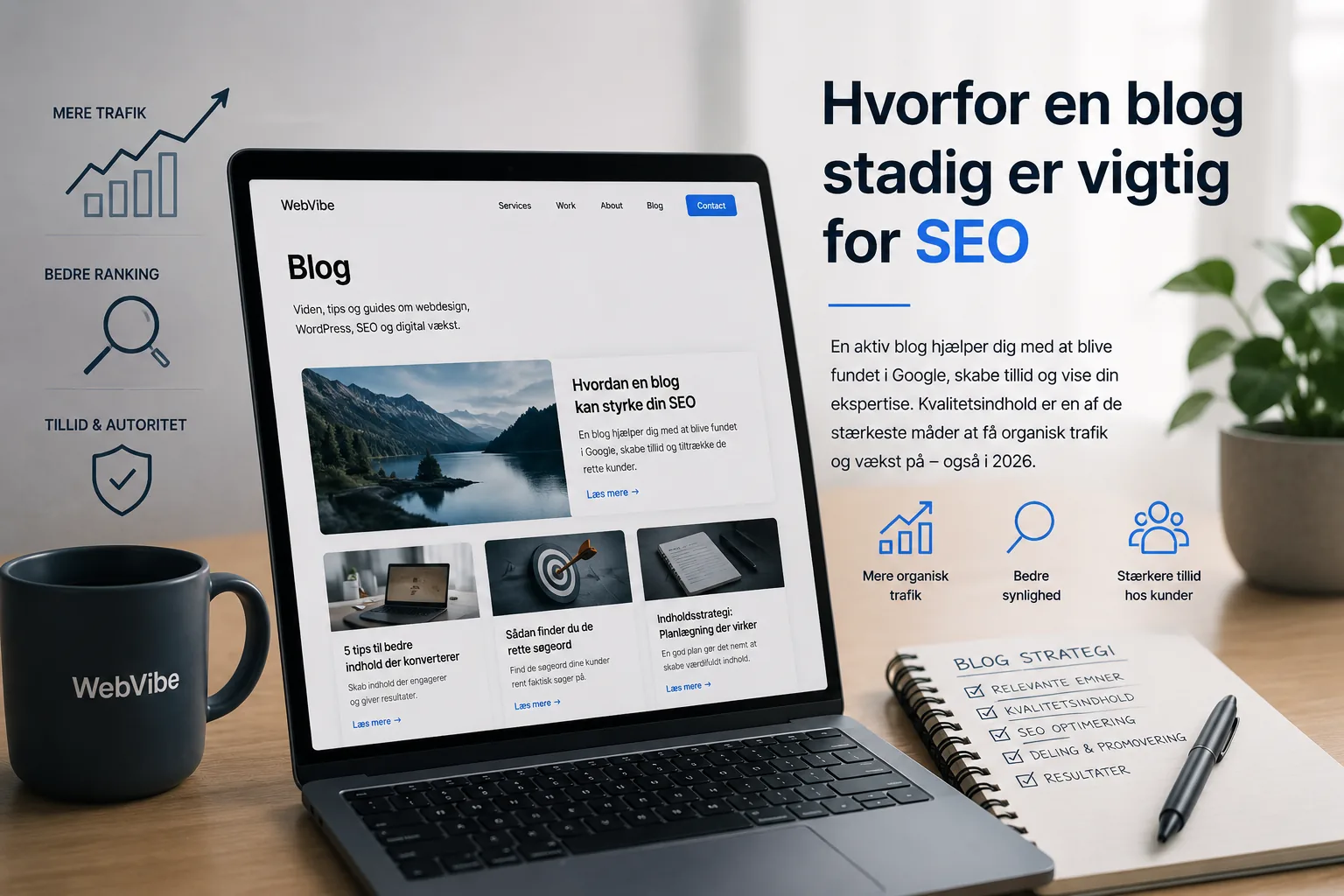 Hvorfor en blog stadig er vigtig for SEO