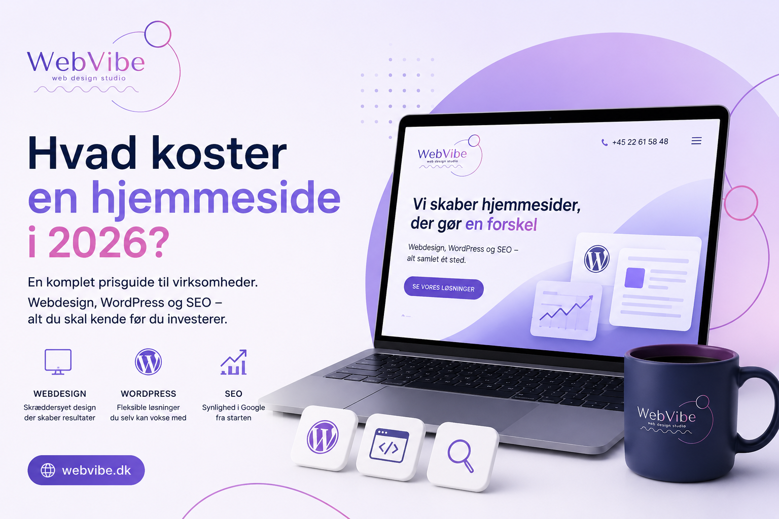 Hvad koster en hjemmeside i 2026? Prisguide til virksomheder